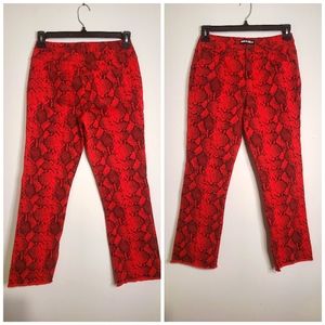 Pam & Gela Baby Boa Slim Crop 5-Pocket Pant EUC size 28